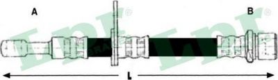 LPR 6T48081 тормозной шланг на SUBARU LEGACY III универсал (BE, BH)
