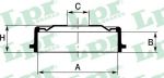 LPR 7D0422 тормозной барабан на JEEP CHEROKEE (XJ)