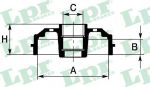 LPR 7D0627 Барабан тормозной Nissan Micra K12 Note 203,3mm (43206AX650)