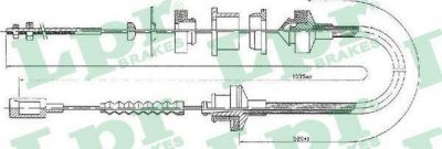 LPR C0057C трос, управление сцеплением на PEUGEOT BOXER фургон (230L)