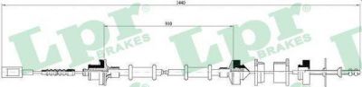 LPR C0059C трос, управление сцеплением на PEUGEOT BOXER фургон (230L)