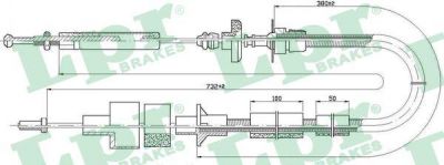 LPR C0085C трос, управление сцеплением на FORD MONDEO I седан (GBP)