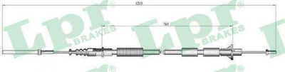 LPR C0130C трос, управление сцеплением на OPEL OMEGA A (16_, 17_, 19_)