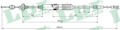 LPR C0135C трос, управление сцеплением на VW PASSAT Variant (3A5, 35I)