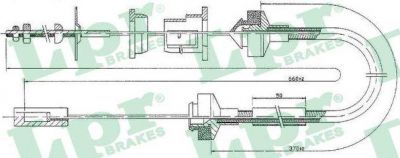 LPR C0149C трос, управление сцеплением на PEUGEOT 309 II (3C, 3A)