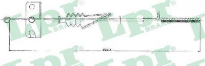 LPR C0190B трос, стояночная тормозная система на FIAT MULTIPLA (186)