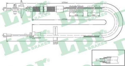 LPR C0194C трос, управление сцеплением на RENAULT ESPACE II (J/S63_)