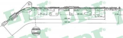 LPR C0392B трос, стояночная тормозная система на MAZDA 626 III (GD)