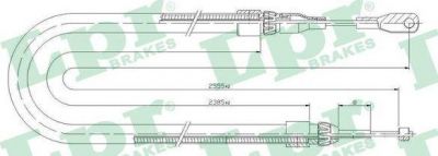 LPR C0399B трос, стояночная тормозная система на MERCEDES-BENZ C-CLASS (W202)