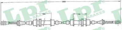 LPR C0568B трос, стояночная тормозная система на OPEL KADETT D (31_-34_, 41_-44_)