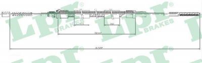 LPR C0931B трос, стояночная тормозная система на VW CADDY II фургон (9K9A)