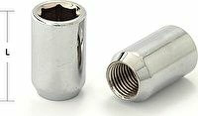 LS S012524 Гайка колесная M12×1.5, 32 мм, конус/открытая, хром