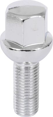 LS S012598 Болт колесный M12×1.5, 53.5/28 мм, сфера, ключ 17 мм, хром