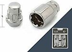 LS S033067 Комплект гаек-секреток M12×1.5, 32 мм, комплект 4+2, конус, ключ 19 мм, хром LS S033067 Комплект гаек-секреток M12×1.5, 32 мм, комплект 4+2, конус, ключ 19 мм, хром