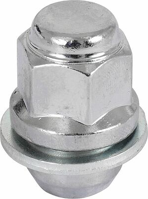 LS S045539 Гайка колесная M12×1.25, 37 мм, пресс/шайба, ключ 21 мм, хром