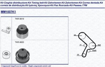 Magneti Marelli 341310071101 комплект ремня грм на FIAT PUNTO (176)