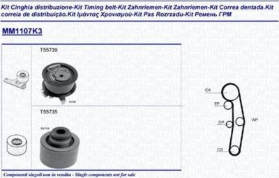 Magneti Marelli 341311071103 комплект ремня грм на SKODA OCTAVIA (1Z3)