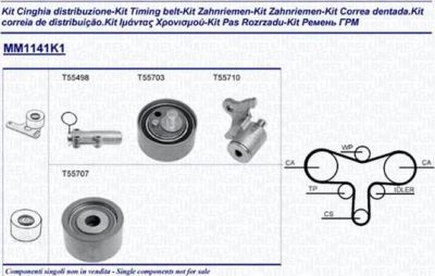 Magneti Marelli 341311411101 комплект ремня грм на VW PASSAT Variant (3B6)