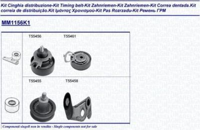 Magneti Marelli 341311561101 комплект ремня грм на SKODA OCTAVIA (1Z3)