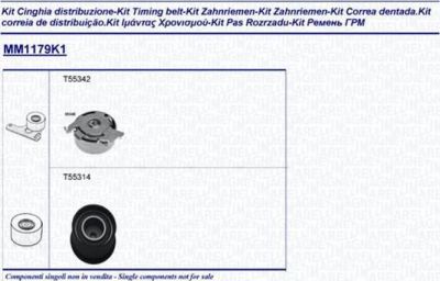 Magneti Marelli 341311791101 комплект ремня грм на OPEL FRONTERA B (6B_)