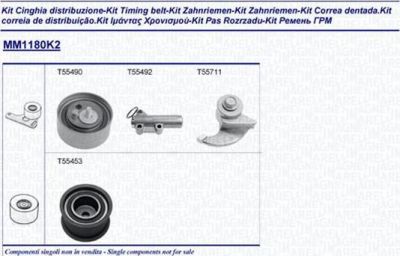 Magneti Marelli 341311801102 комплект ремня грм на AUDI A6 Avant (4B5, C5)