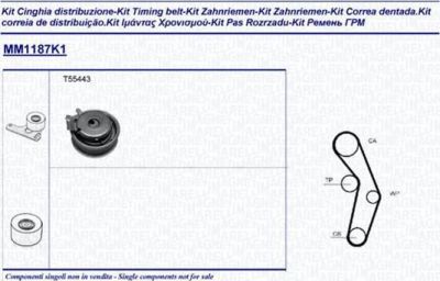 Magneti Marelli 341311871101 комплект ремня грм на SKODA OCTAVIA Combi (1U5)