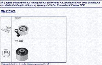 Magneti Marelli 341312031102 комплект ремня грм на ALFA ROMEO 156 (932)