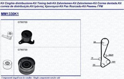 Magneti Marelli 341313301101 комплект ремня грм на TOYOTA COROLLA Liftback (_E8_)