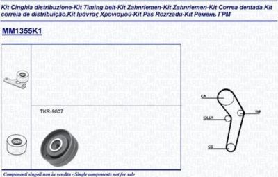 Magneti Marelli 341313551101 комплект ремня грм на AUDI 90 (81, 85, B2)