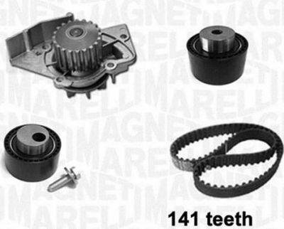 Magneti Marelli 341401900001 водяной насос + комплект зубчатого ремня на PEUGEOT PARTNER фургон (5)