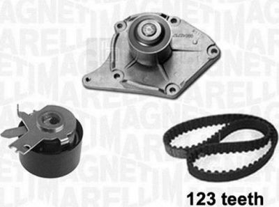 Magneti Marelli 341404170001 водяной насос + комплект зубчатого ремня на RENAULT KANGOO (KC0/1_)