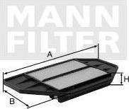 Mann C 20 028 воздушный фильтр на 5 (F10, F18)