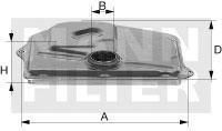 MANN Фильтр акпп с прокладкой, комплект MB W203/204/210/211/212/163/164 (A2212770195, H27001)