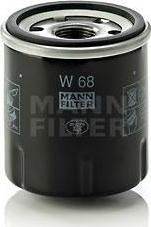 MANN Фильтр масляный RENAULT Clio II/Kangoo/Twingo mot.1,2L (W 68)