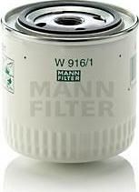 MANN Фильтр масляный FORD Escort/Sierra/Scorpio/Taunus/Transit -petrol (W 916/1)