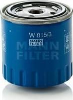 MANN Фильтр масляный VAG A4/A6/OCTAVIA/G4/PASSAT/SHARAN 1.9D-2.5D/FORD GALAXY 1.9D (074115562, W815/3)