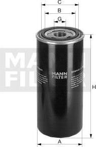 Mann WD 950/5 фильтр, гидравлическая система привода рабочего об на DEUTZ-FAHR DX