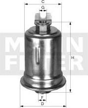 Mann WK 614/26 x топливный фильтр на TOYOTA CARINA E седан (_T19_)