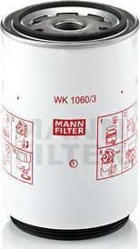 MANN Фильтр топливный Volvo FH12 TD121/122. D7/12A, DAF F85/CF/95XF Scania 94/114/124/144 (375 477 00 02, WK1060/3X)