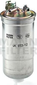 MANN Фильтр топливный VAG Polo/Skoda Fabia Seat all 1,4TDI…1,9TDI 01-> (see OE) (6Q0127401D, WK853/12)