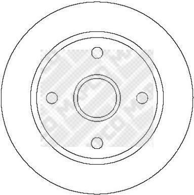 MAPCO 25032 тормозной диск на FIAT PALIO Weekend (178DX)