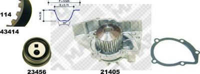 MAPCO 41416 водяной насос + комплект зубчатого ремня на PEUGEOT 405 II Break (4E)