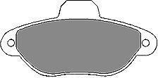 MAPCO 6393 комплект тормозных колодок, дисковый тормоз на FIAT CINQUECENTO (170)