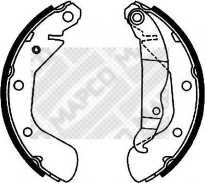 MAPCO 8821 комплект тормозных колодок на OPEL KADETT E кабрио (43B_)