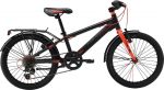 Велосипед Merida Dino J20 6 spd Matt black/red (30489) 6 sp., J20 Boy Alloy, Rigid Steel, V-br., Shimano TY / Revo Shift, Крылья, багажник, подножка
