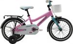 Велосипед Merida Princess J16 Pink/blue (30503) 1 sp., J16 Girl Alloy, Rigid Steel, V-br./Coaster,: Крылья, багажник, боковые колеса, корзинка