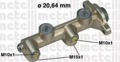 METELLI 05-0187 главный тормозной цилиндр на OPEL ASCONA C (81_, 86_, 87_, 88_)