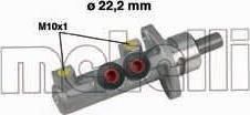 METELLI 05-0327 главный тормозной цилиндр на RENAULT MEGANE I (BA0/1_)