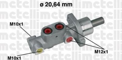 METELLI 05-0357 Главный тормозной цилиндр (20,64 mm)