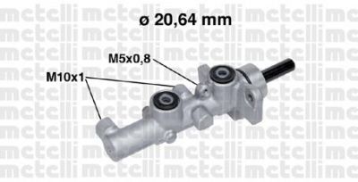 METELLI 05-0734 главный тормозной цилиндр на MAZDA 6 Hatchback (GG)